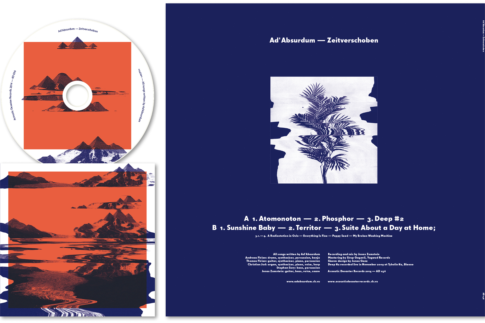 Ad'Absurdum – Zeitverschoben, Vinyl und CD Cover