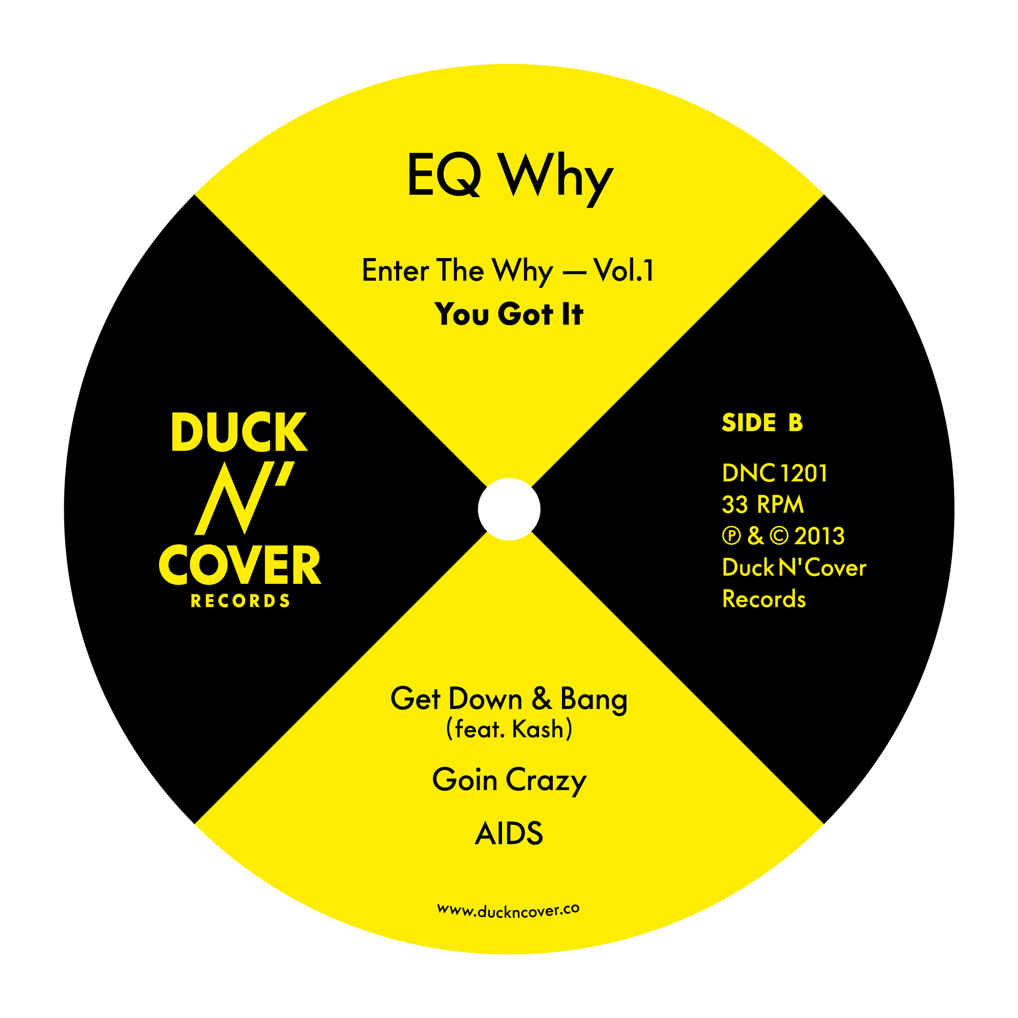 DNC1201 / EQ WHY – Enter The Why – Vol.1 / Maxi EP / 2013